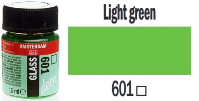 Farba do szkła Talens Amsterdam Deco Glass 601 Light green 16 ml